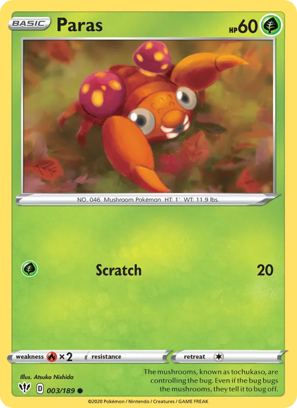 Paras #3 – Darkness Ablaze card
