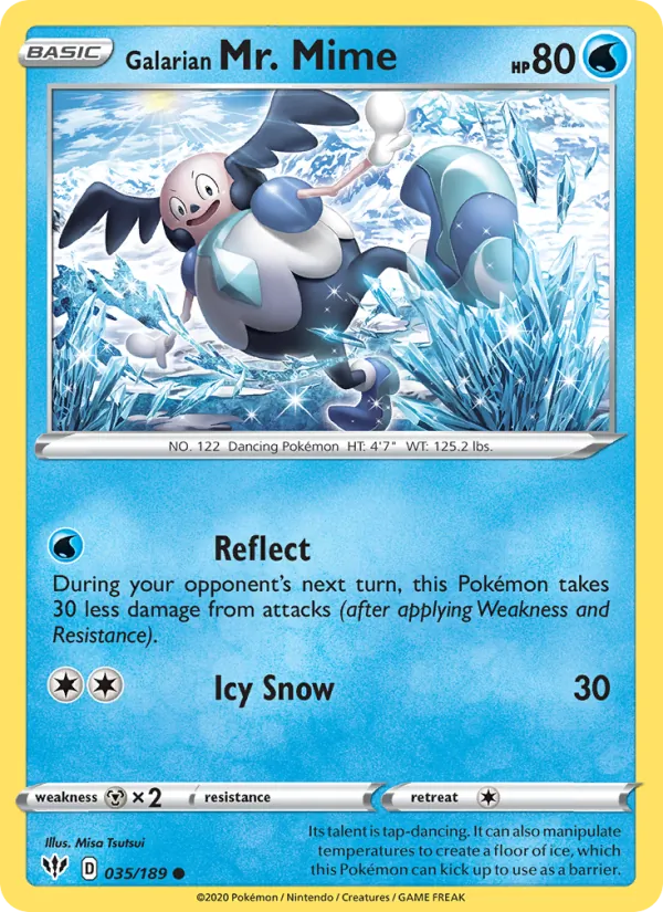 Galarian Mr. Mime #35 – Darkness Ablaze card