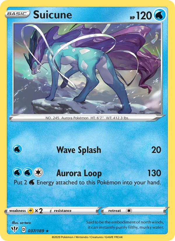 Suicune #37 – Darkness Ablaze card