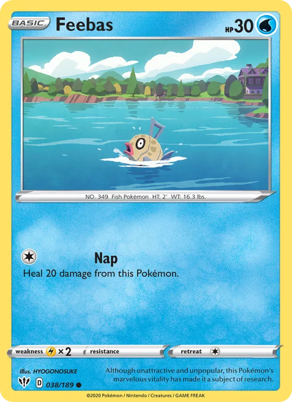Feebas #38 – Darkness Ablaze card