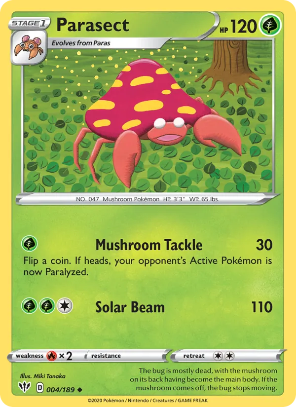 Parasect #4 – Darkness Ablaze card