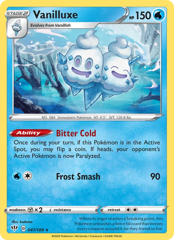 Vanilluxe #47 – Darkness Ablaze card