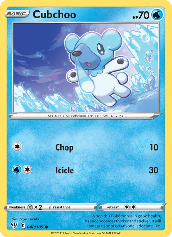 Cubchoo #48 – Darkness Ablaze card