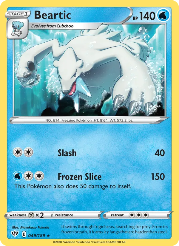 Beartic #49 – Darkness Ablaze card