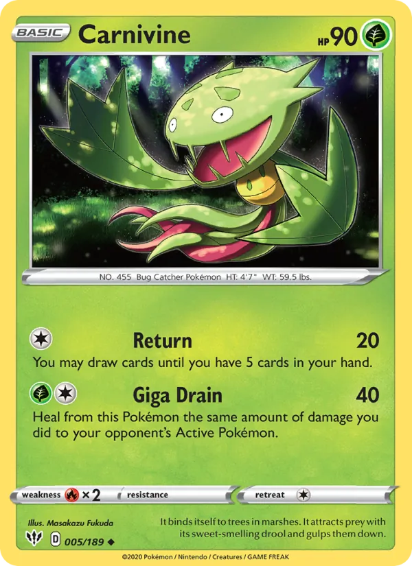 Carnivine #5 – Darkness Ablaze card