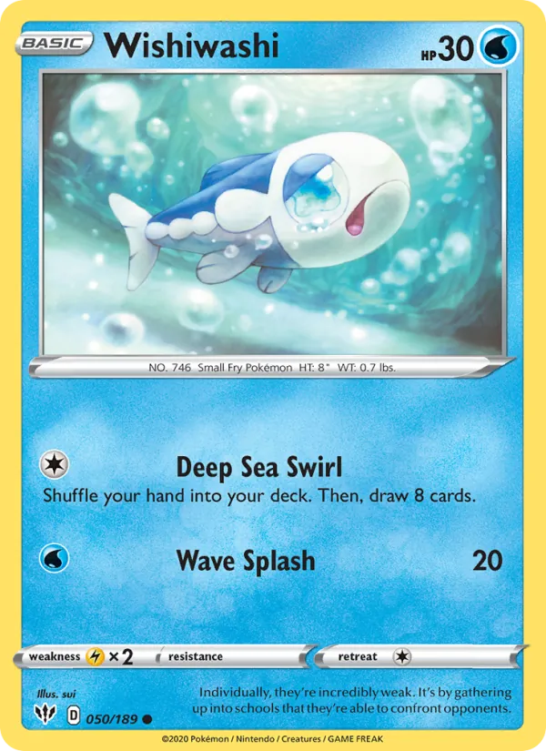 Wishiwashi #50 – Darkness Ablaze card