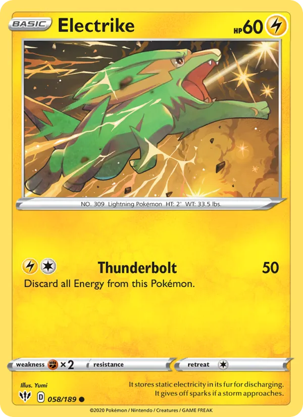 Electrike #58 – Darkness Ablaze card