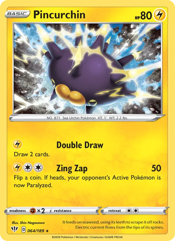 Pincurchin #64 – Darkness Ablaze card
