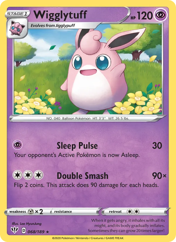 Wigglytuff #68 – Darkness Ablaze card
