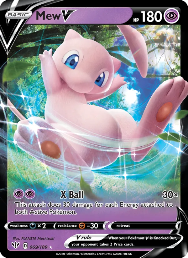 Mew V #69 – Darkness Ablaze card