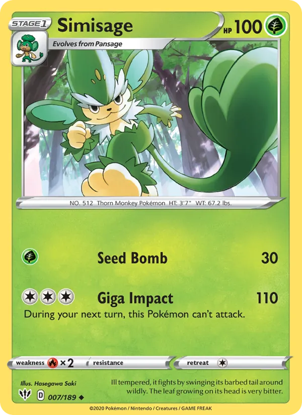 Simisage #7 – Darkness Ablaze card