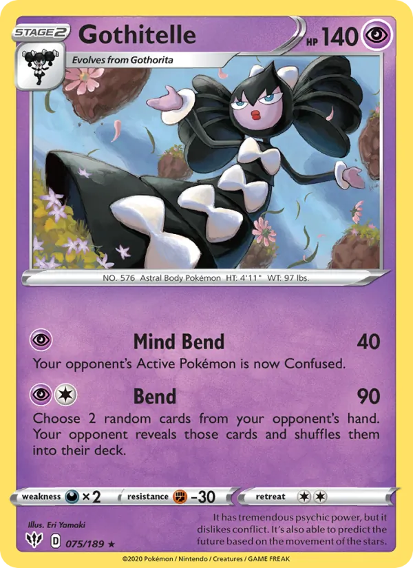 Gothitelle #75 – Darkness Ablaze card