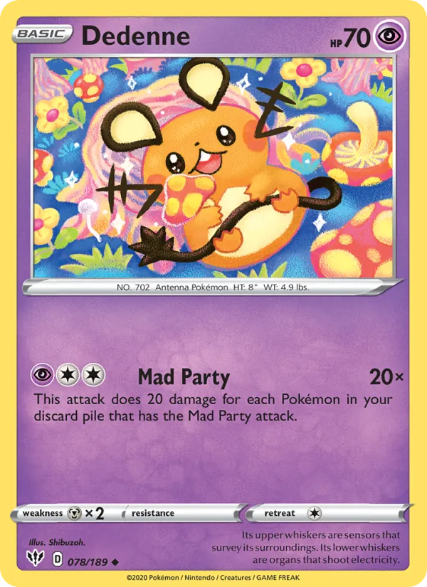 Dedenne #78 – Darkness Ablaze card