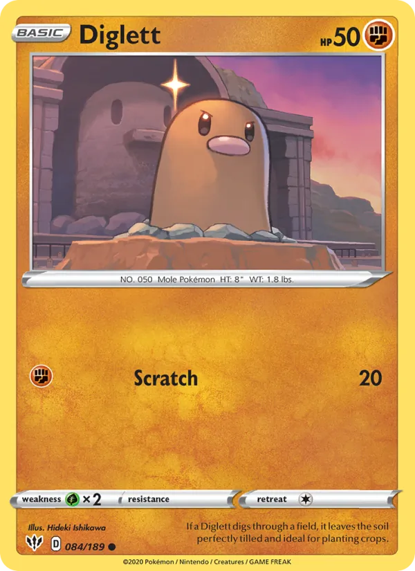 Diglett #84 – Darkness Ablaze card