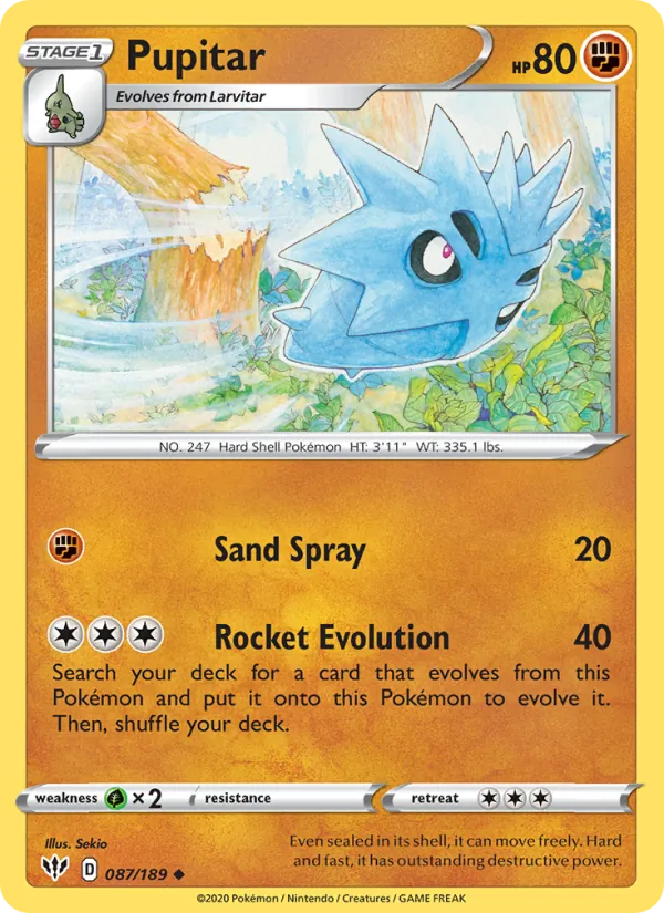 Pupitar #87 – Darkness Ablaze card