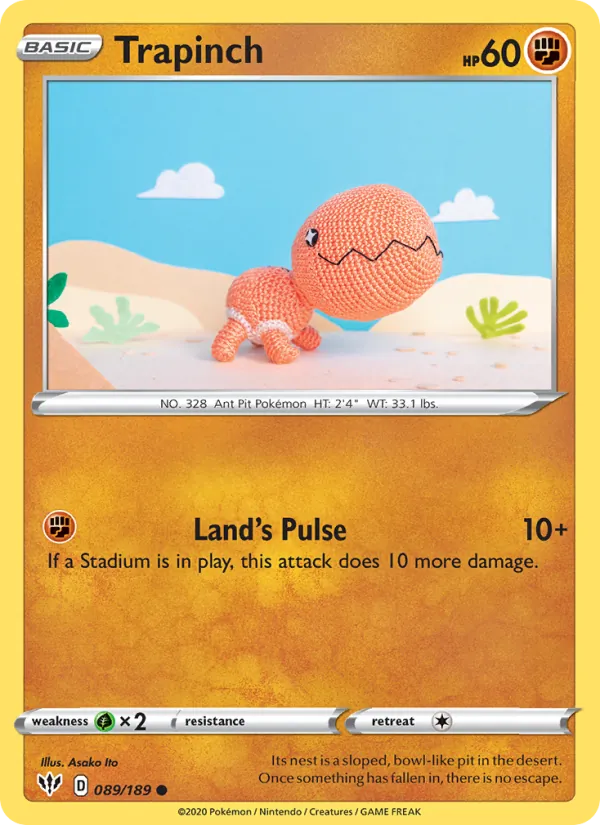 Trapinch #89 – Darkness Ablaze card