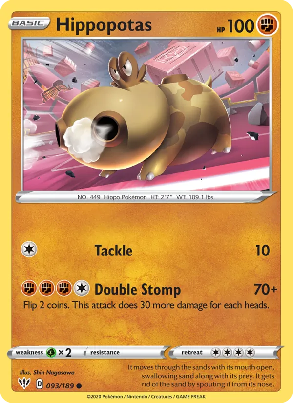 Hippopotas #93 – Darkness Ablaze card