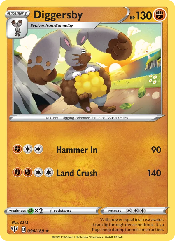 Diggersby #96 – Darkness Ablaze card
