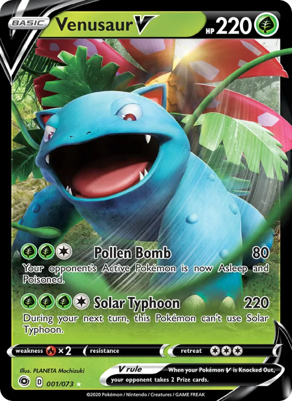 Venusaur V #1 – Champion's Path card