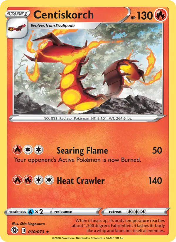 Centiskorch #10 – Champion's Path card