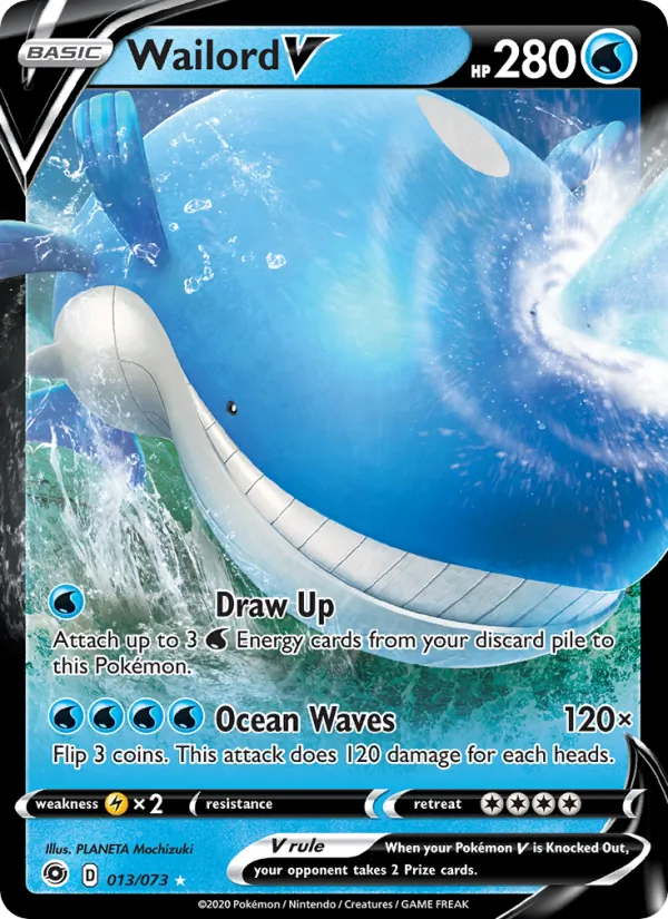 Wailord V #13 – Champion's Path card