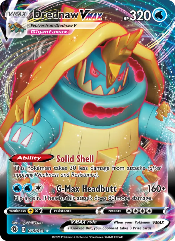 Drednaw VMAX #15 – Champion's Path card