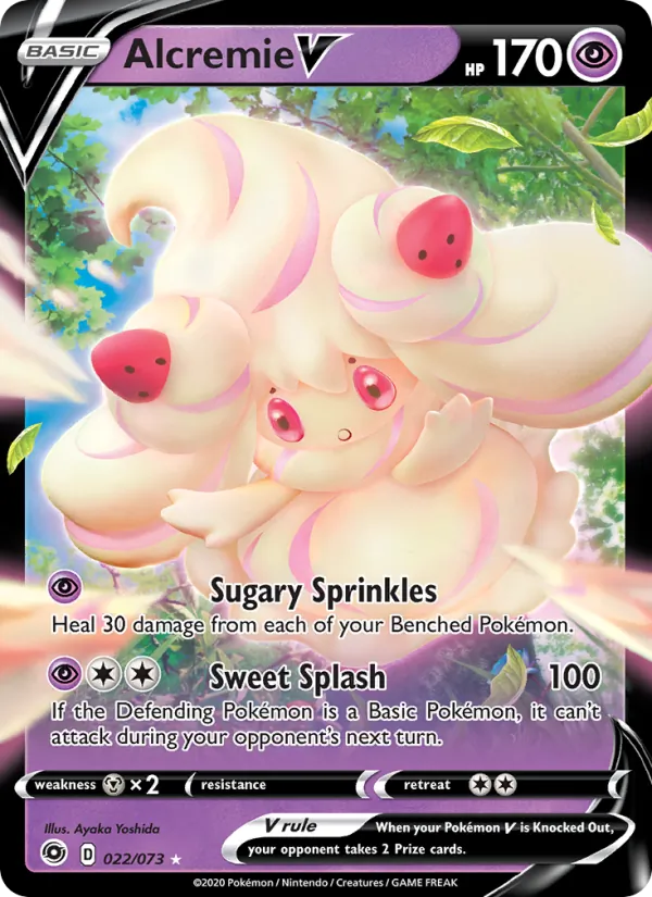 Alcremie V #22 – Champion's Path card