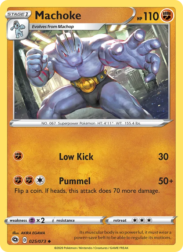 Machoke #25 – Champion's Path card