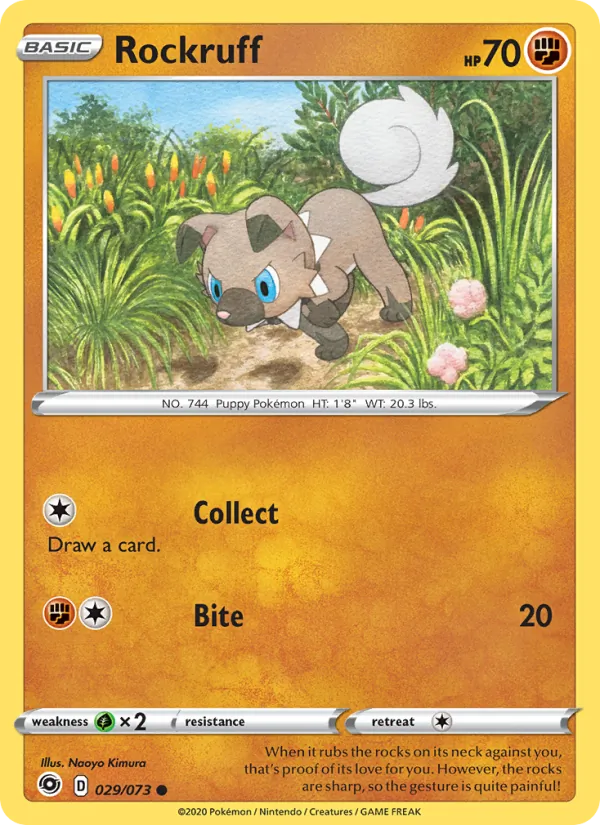 Rockruff #29 – Champion's Path card