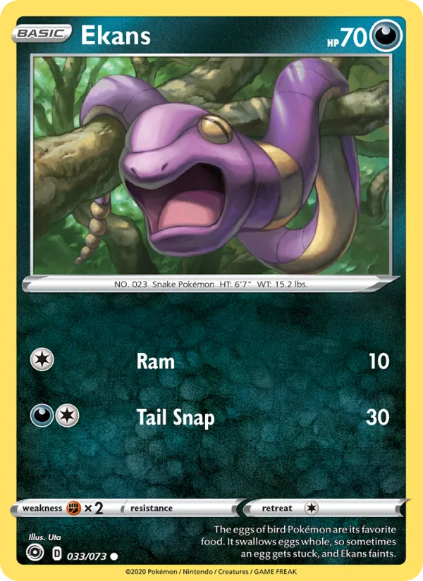 Ekans #33 – Champion's Path card