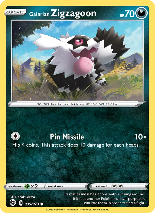 Galarian Zigzagoon #35 – Champion's Path card