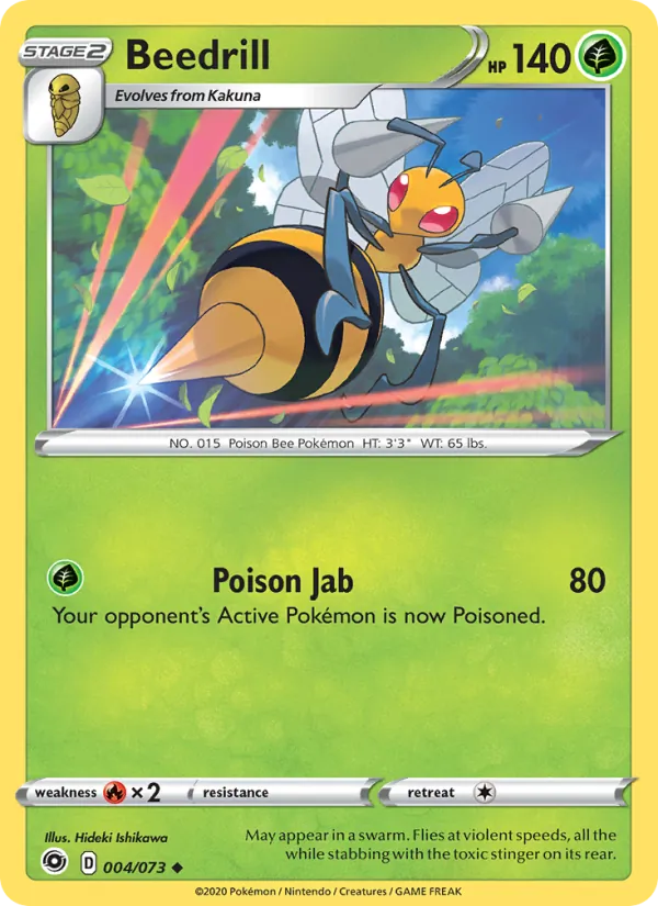 Beedrill #4 – Champion's Path card