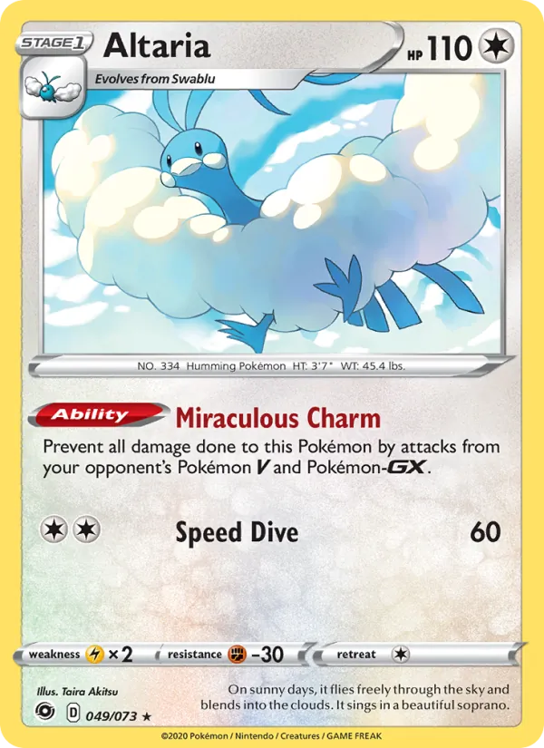 Altaria #49 – Champion's Path card