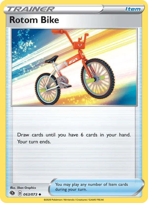 Rotom Bike #63 – Champion's Path card