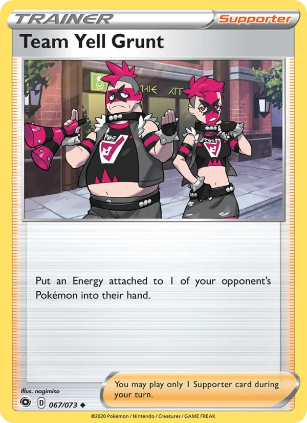 Team Yell Grunt #67 – Champion's Path card