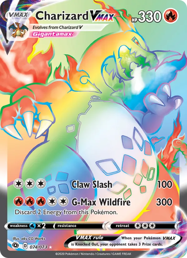 Charizard VMAX #74 – Champion's Path card