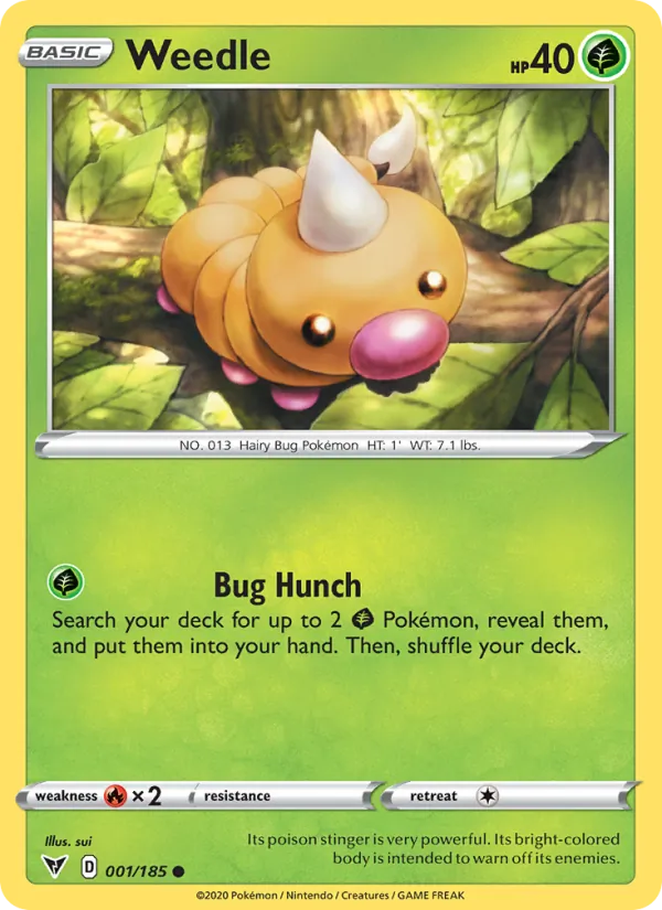 Weedle #1 – Vivid Voltage card