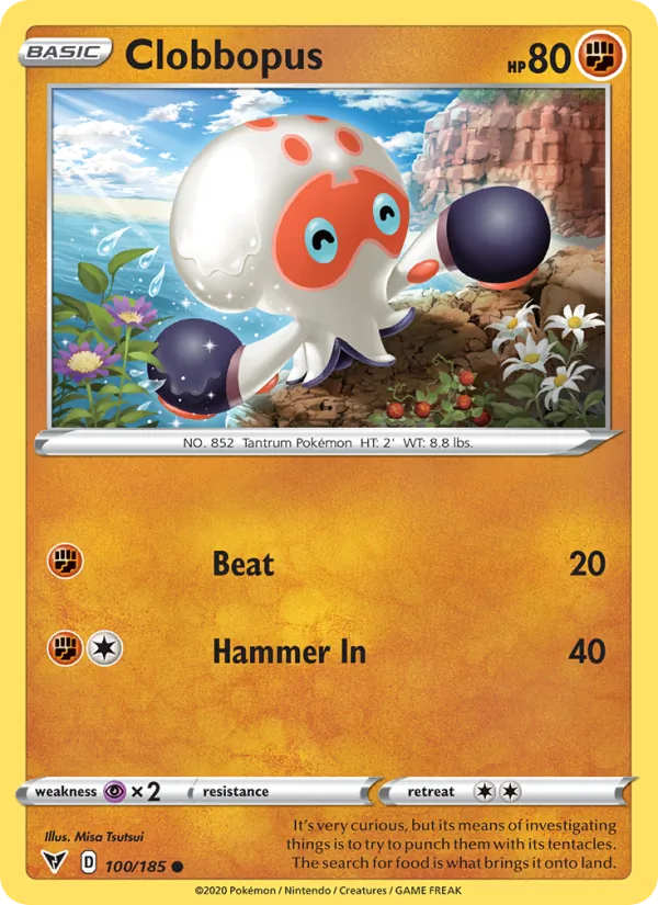 Clobbopus #100 – Vivid Voltage card