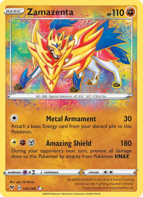 Zamazenta #102 – Vivid Voltage card