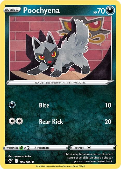 Poochyena #103 – Vivid Voltage card