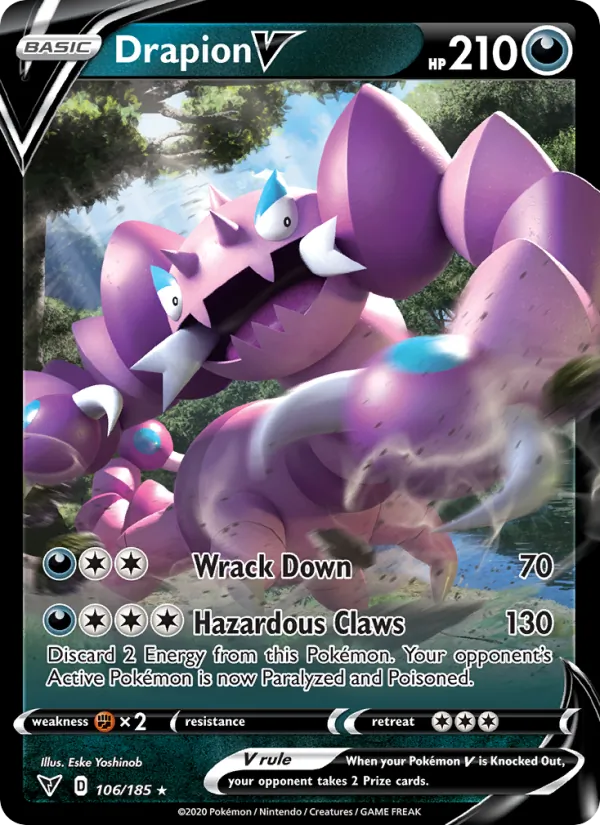 Drapion V #106 – Vivid Voltage card