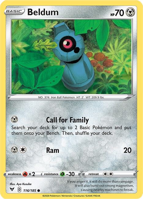 Beldum #116 – Vivid Voltage card