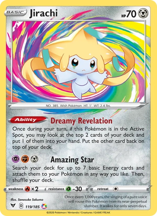 Jirachi #119 – Vivid Voltage card
