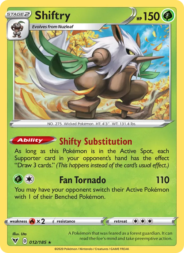 Shiftry #12 – Vivid Voltage card
