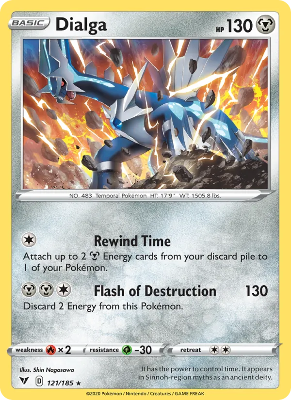 Dialga #121 – Vivid Voltage card