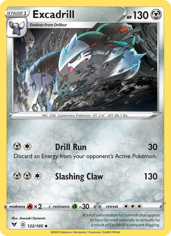 Excadrill #122 – Vivid Voltage card