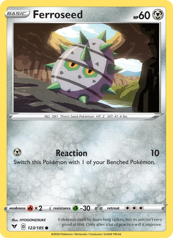 Ferroseed #123 – Vivid Voltage card