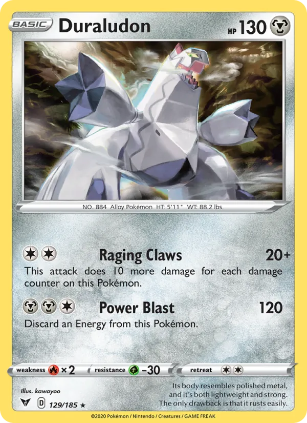 Duraludon #129 – Vivid Voltage card