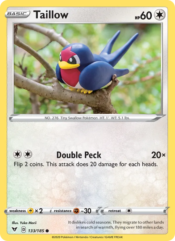 Taillow #133 – Vivid Voltage card