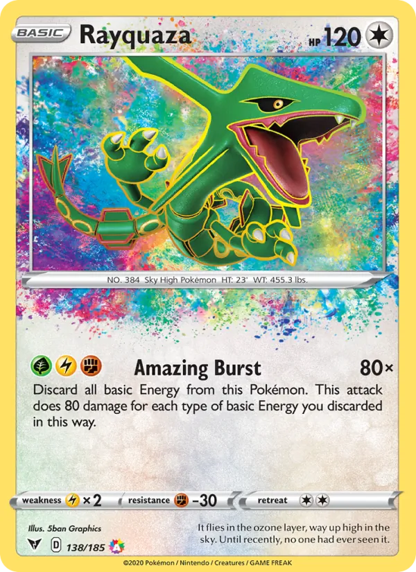 Rayquaza #138 – Vivid Voltage card